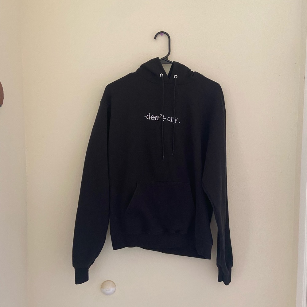 Soft Asian Boys don’t cry black hoodie, size Small
